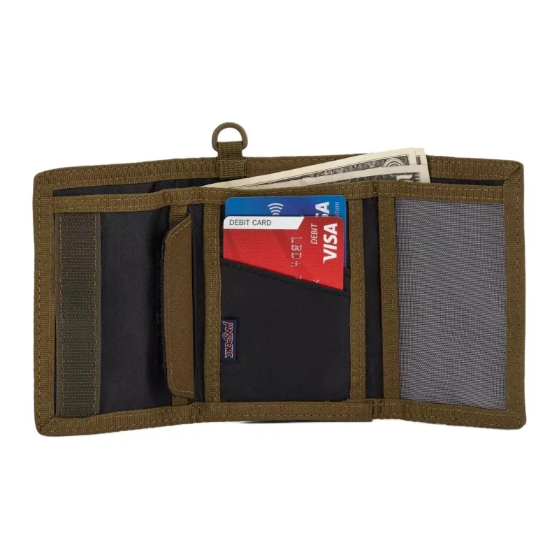 JanSport Recycled Polyester Wallet Men's Army Green-3