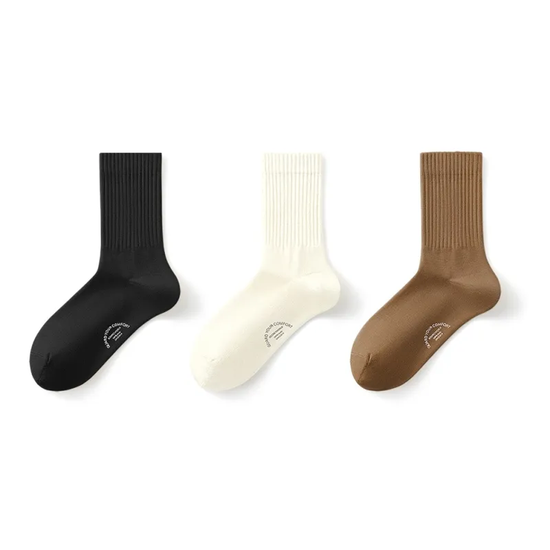 SecretWorld Mid Calf Socks Women's Combo Set-5