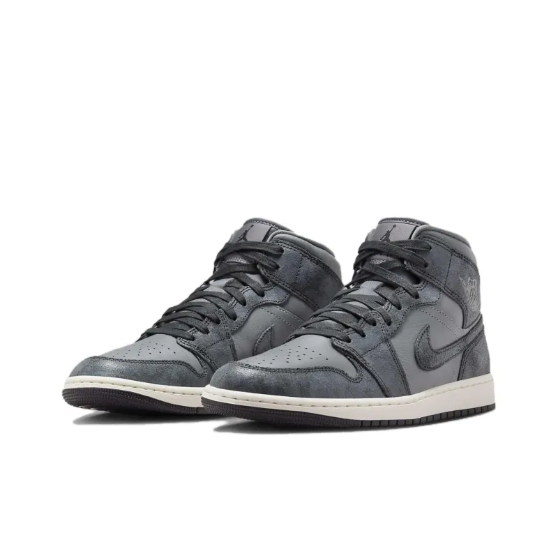 Jordan 1 Mid Distressed Smoke Grey Women's-2
