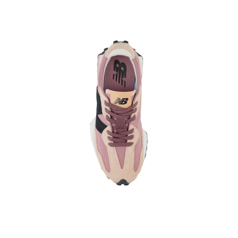 New Balance 327 White Black Pink Women's-3