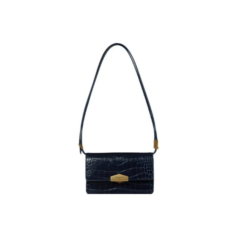 POURCHET Crocodile Pattern Cow Leather Shoulder Bag Regular Women's Multicolor-0
