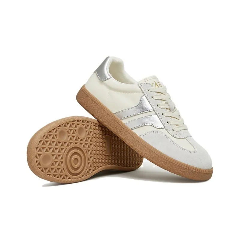 TATA Skateboard Shoes Women's Low Top Rose Red/Green/Black-10