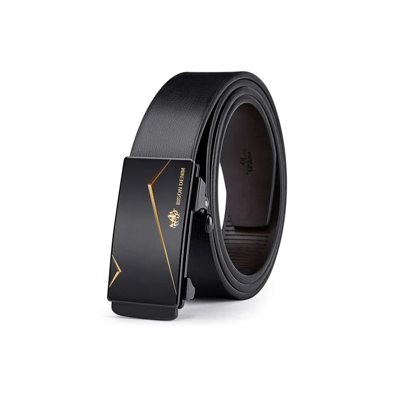 BISON DENIM Leather Belts Men-0