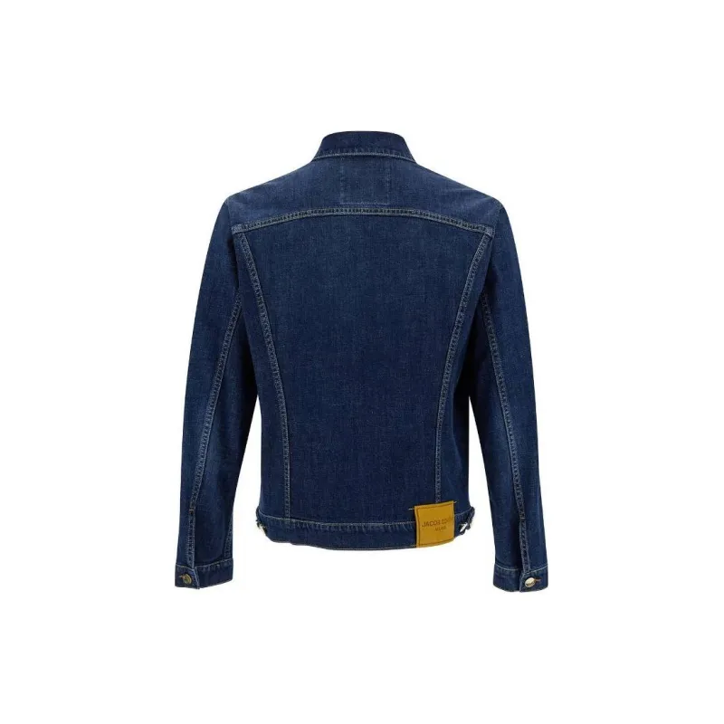 JACOB COHEN Logo patch Denim Jacket-1