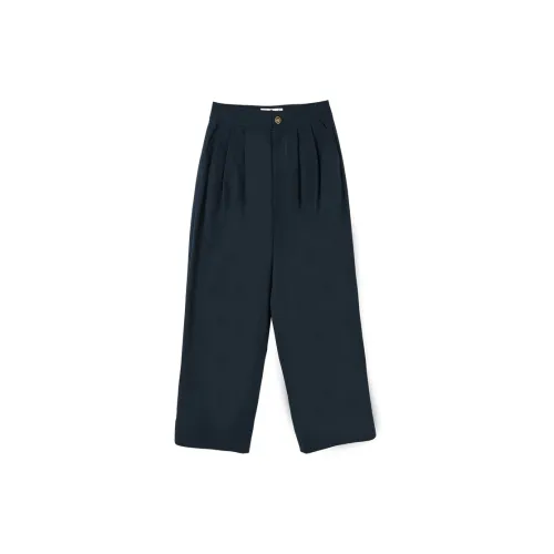 XIANGYING Casual Pants Women's Navy Blue