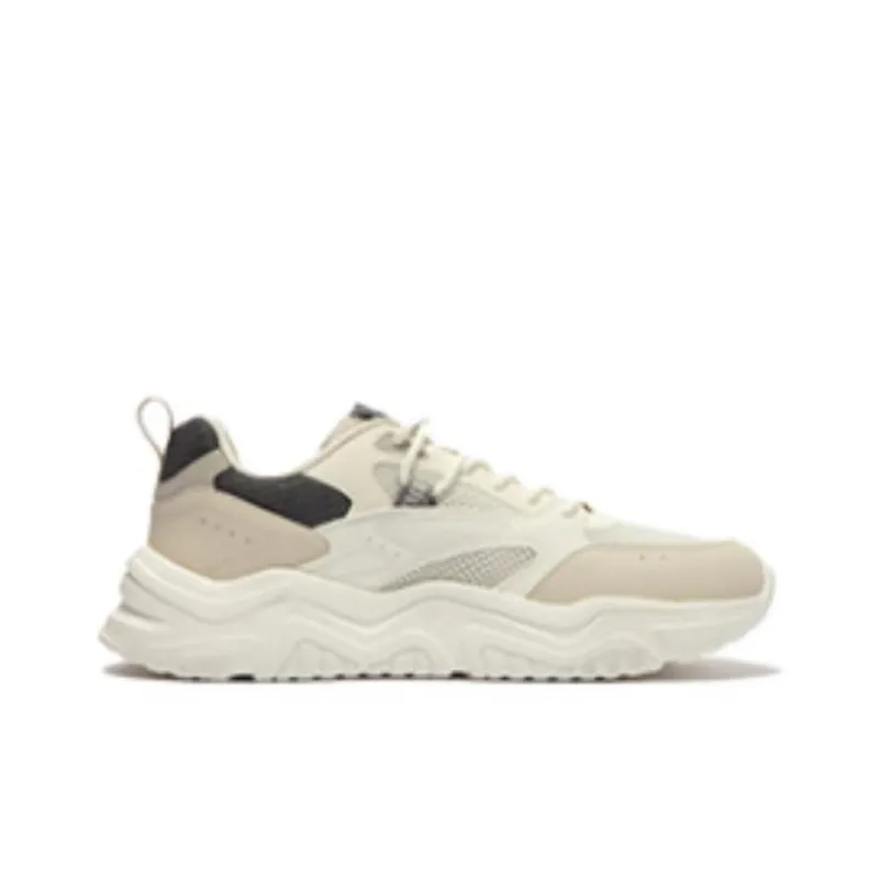 361° Cushioning Anti Slip And Wear Resistant Low Top Casual Shoes Men's Ecru-1