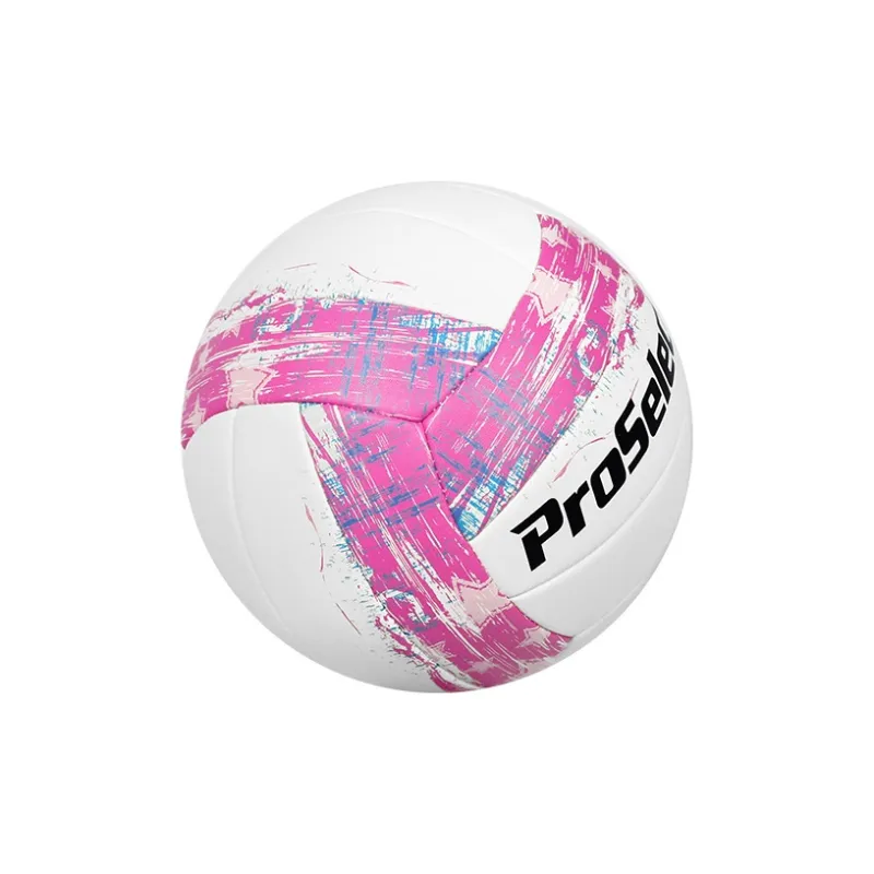 ProSelect Microfiber Leather Size 5 Ball Volleyball Unisex Pink White-3