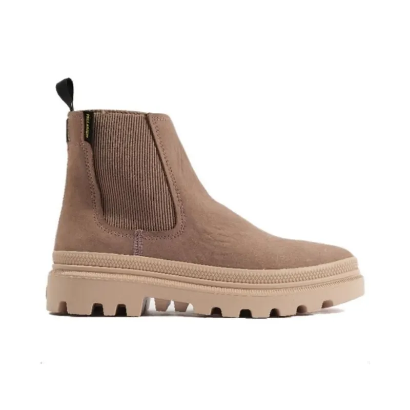 Palladium Short Chelsea Boots Women's Dark Brown-1