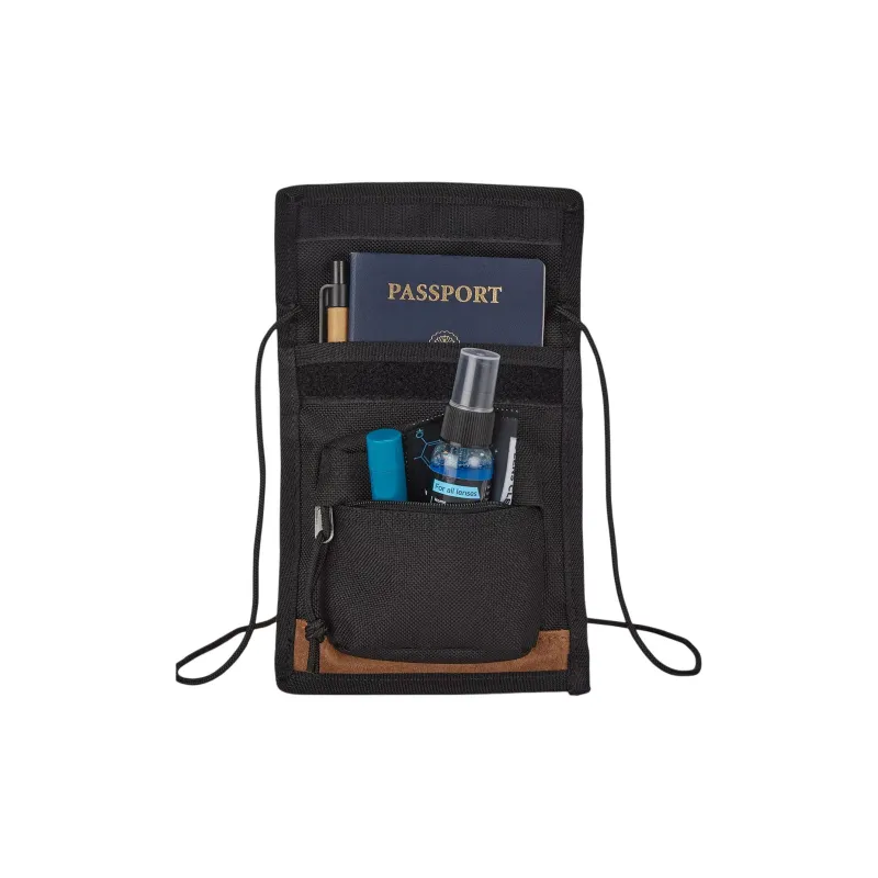 JanSport Suede Messenger Bag Shoulder Bag Crossbody Bag Small Size Men's Black-2