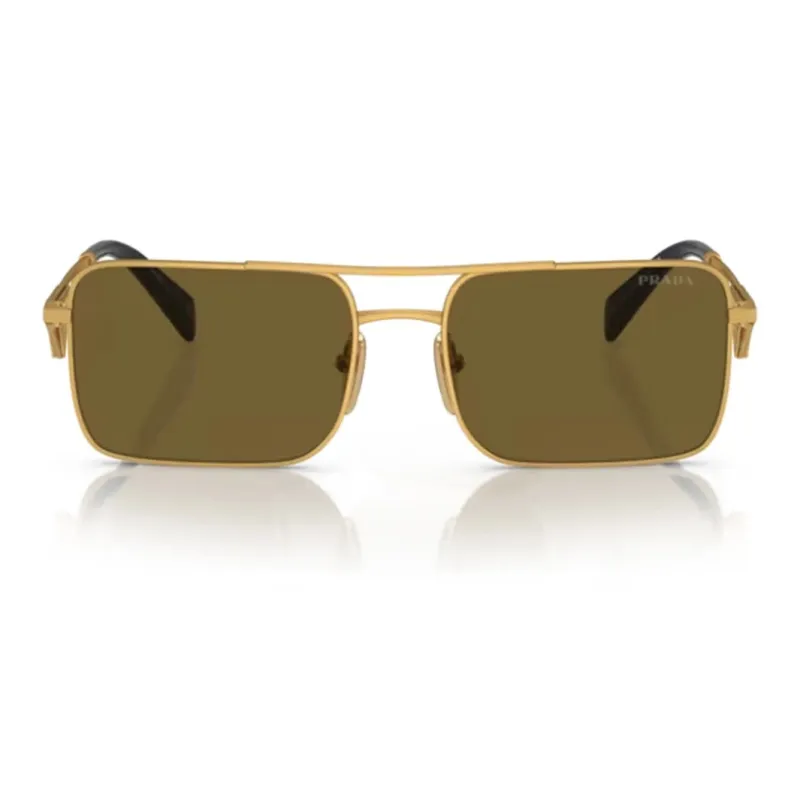 PRADA Triangle-logo Rectangle-frame Sunglasses-1