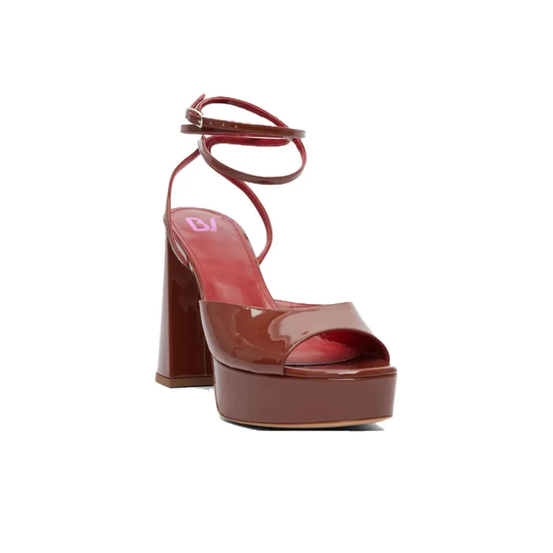 BETTINA VERMILLON Strap Sandals 11cm Women's Umber-1