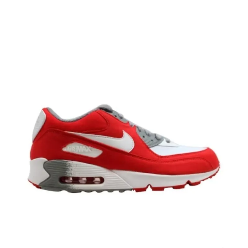 Nike Air Max 90 White/White Challenge Red Medium Grey Women's-1