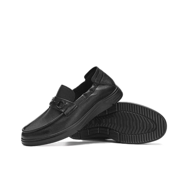 AOKANG Loafers Men Black-4