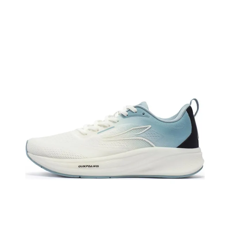 361° Flying Wing 4.0 Cushioning Wear Resistant Low Top Running Shoes Men's White Blue Black-0