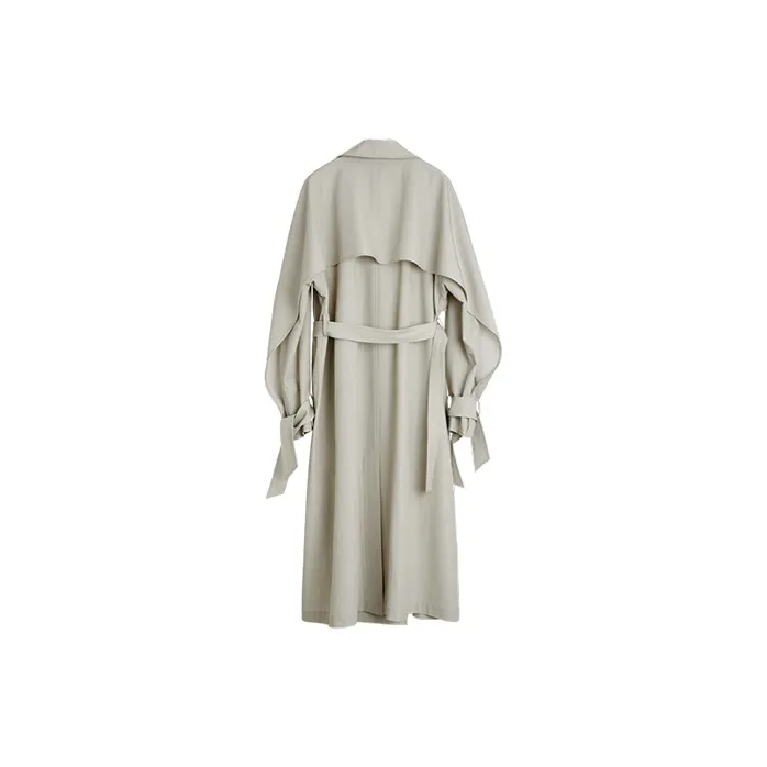 ELLE Trench Coat Women's Khaki Green-1