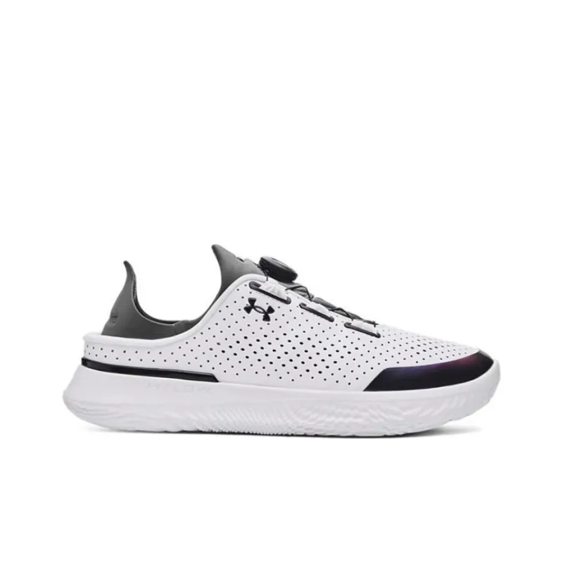 Under Armour Cushioning Breathable Low Top Casual Shoes Unisex White Black-1