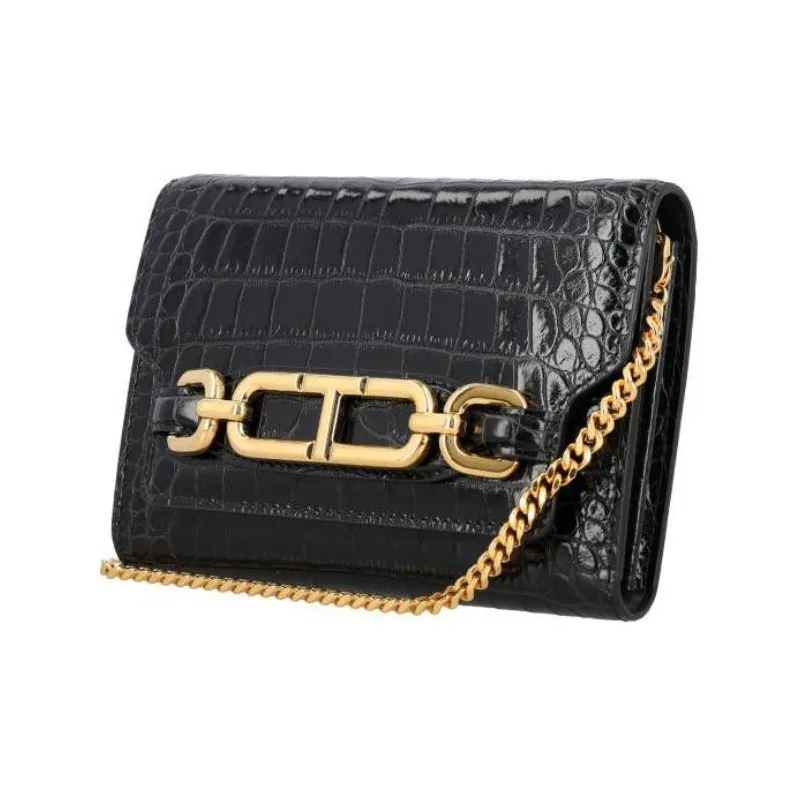 TOM FORD Shiny Embossed Whitney Mini Shoulder Bag-1
