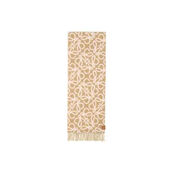 LOEWE Anagram Fringed Scarf