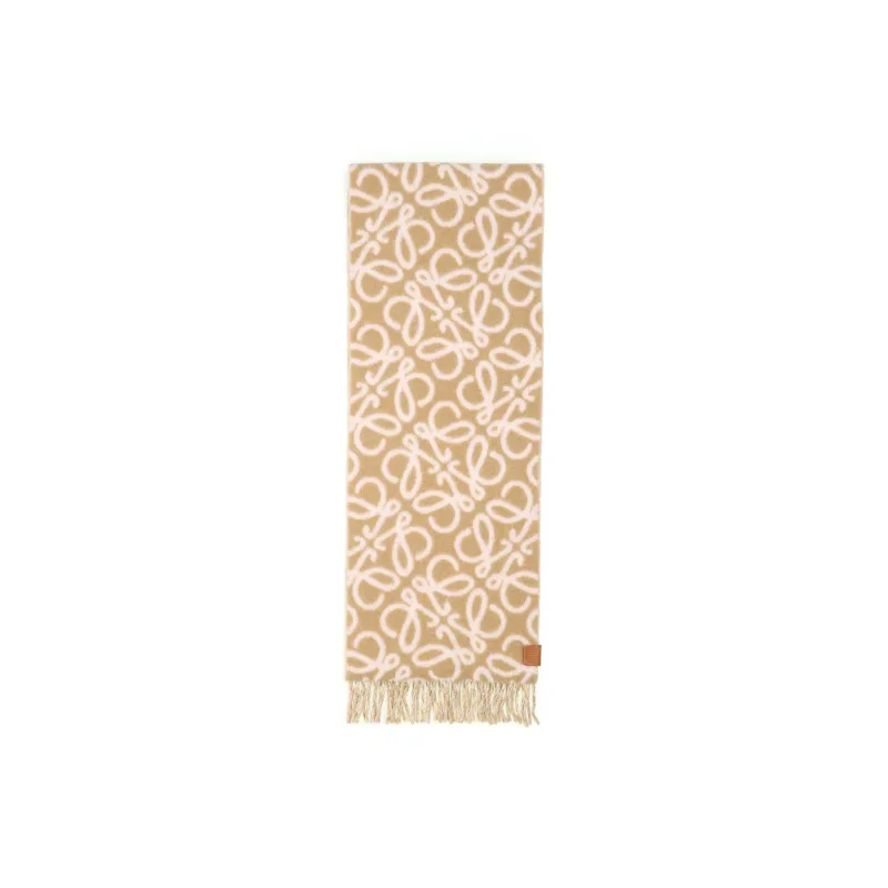 LOEWE Anagram Fringed Scarf-0