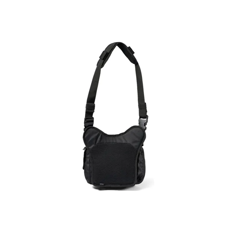5.11 5L One Shoulder Crossbody Outdoor Bag Nylon Black/Outlaw Green Men's-4