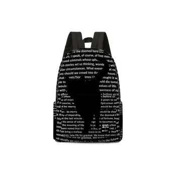 ONRF SOUNDBYTE Collaboration Polyester Laptop Bag Backpack Medium Size Unisex Black