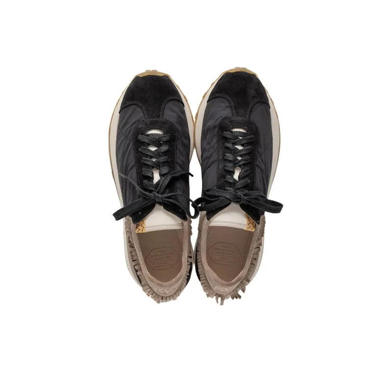 Visvim Walpi Runner 8 Fringed Suede 'Black Camel Brown'-2