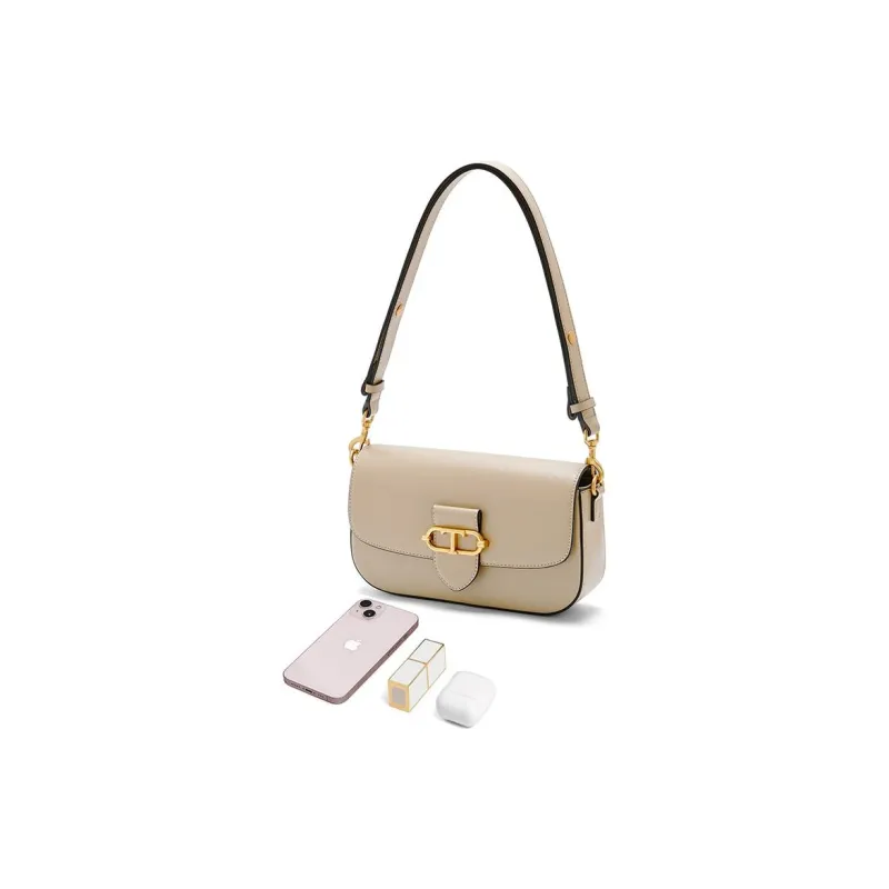 Tata PU Shoulder Bag Regular Women's Apricot/Beige-4