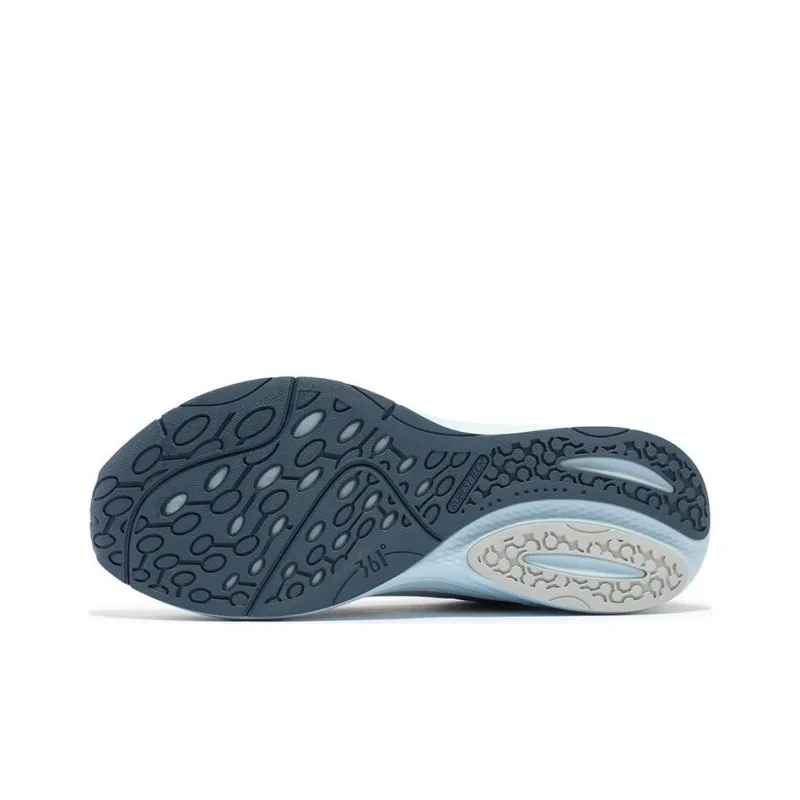 361° Flying Wing 4.0 Cushioned Slip-Resistant Low-Top Running Shoes Men's Gray Blue-4