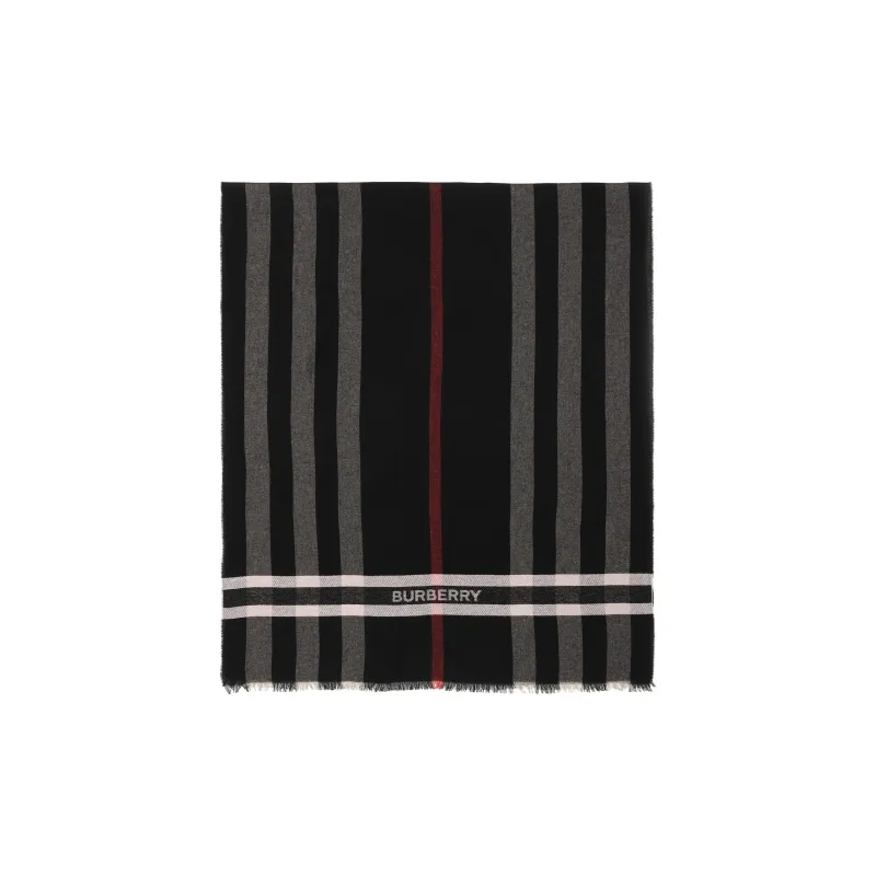 Burberry Knit Scarves Unisex Black-0