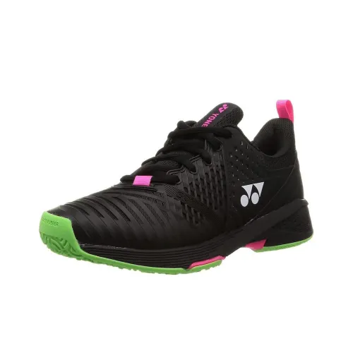 YONEX Casual Shoes Men Low-Top Black/lime Green