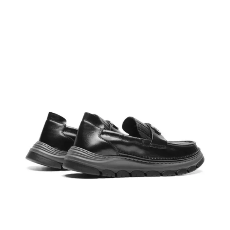 AOKANG Loafers Men Black-4