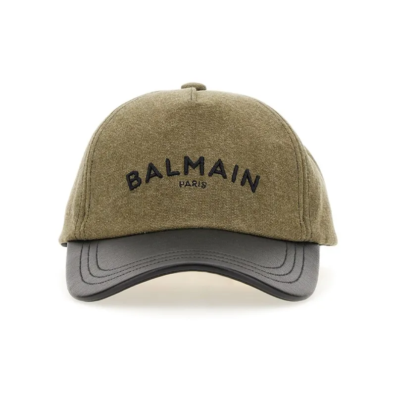 BALMAIN Logo Embroidered Cap-0