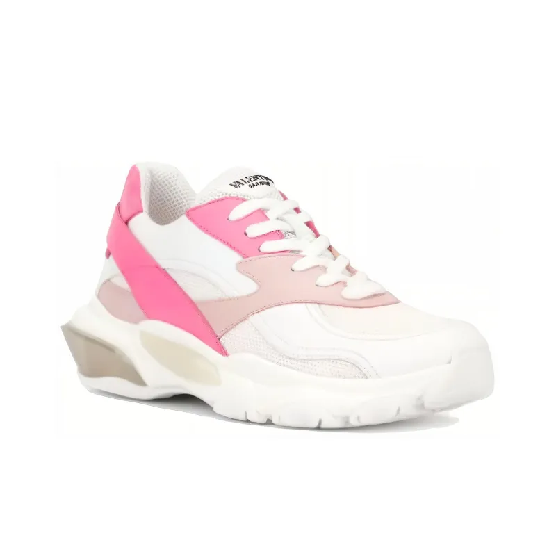 Valentino Bounce Low Top Stylish Skateboarding Shoes Women's Pink-1