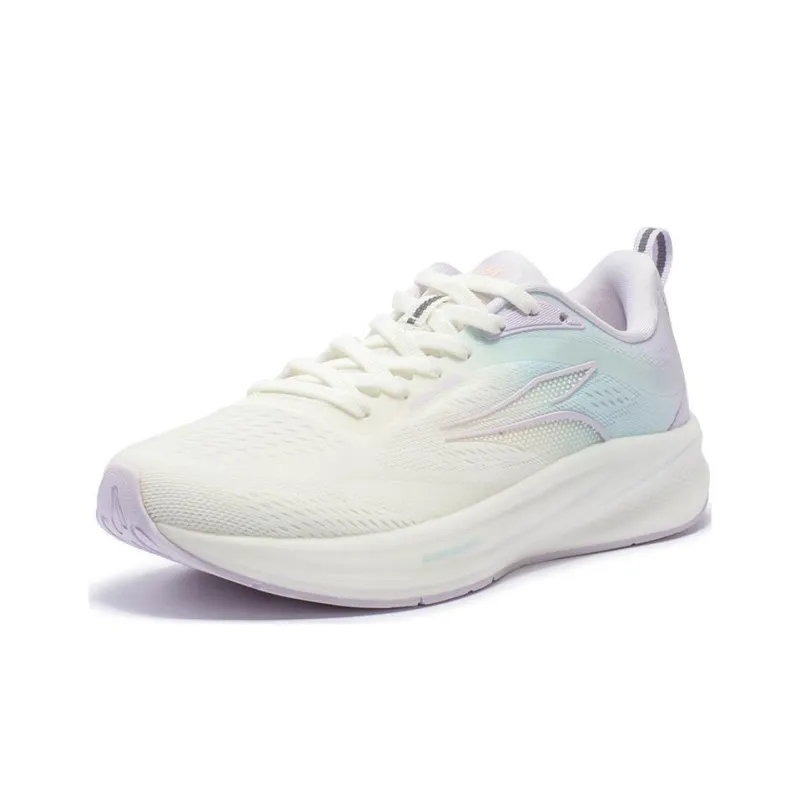 361° Flying Wing Slip Resistant Low Top Running Shoes Women's White Purple-1