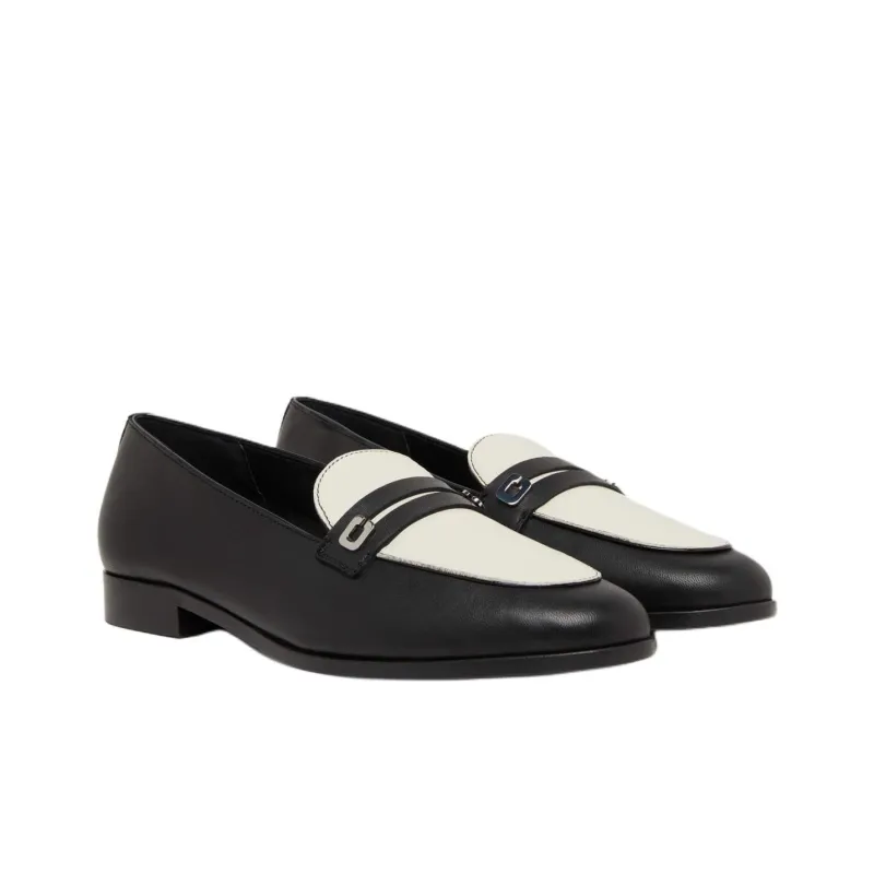 Carel Loafers 1.5cm Women's Black White-2