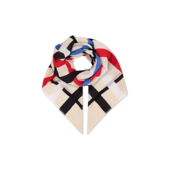 Tommy Hilfiger Knit Scarves Women's Beige White Red Blue Black