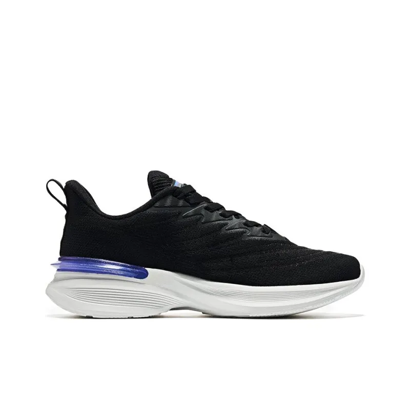 Erke Skyhorse Anti Slip Wear Resistant Low Top Running Shoes Men's Black-1