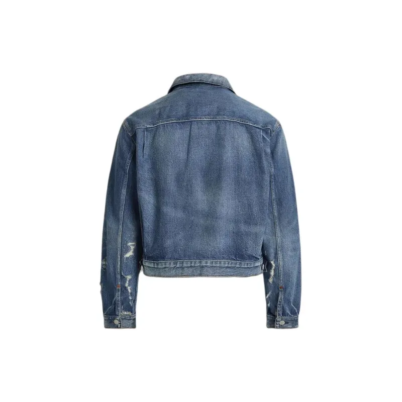 Polo Ralph Lauren SS24 Denim Trucker Jacket Denim Jacket Men's Blue-1