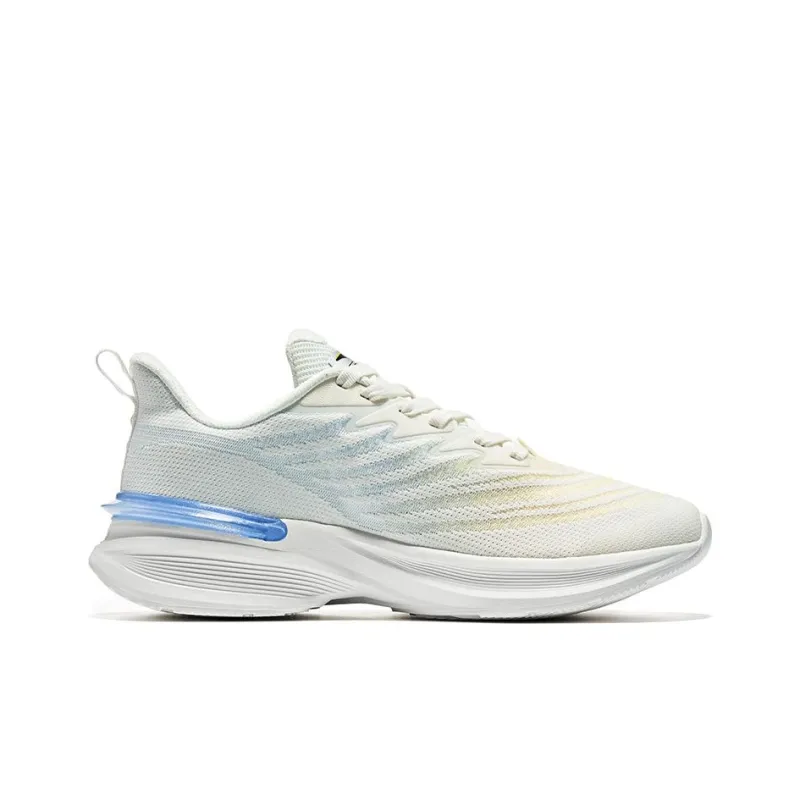 Erke Skyhorse Cushioned Slip-Resistant Rebound Low-Top Running Shoes Men's White Blue Purple-1
