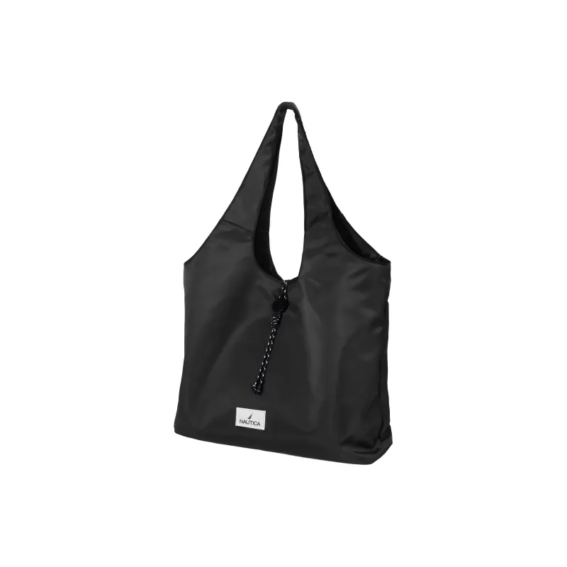 NAUTICA Nylon Shoulder Bag Crossbody Bag Tote Unisex Black-2