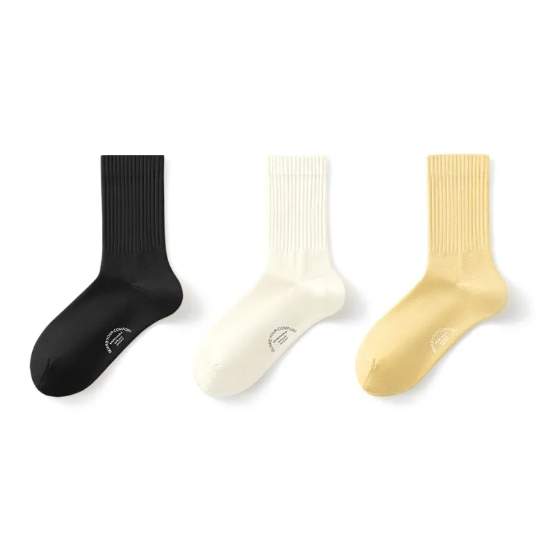 SecretWorld Mid Calf Socks Women's Combo Set-3