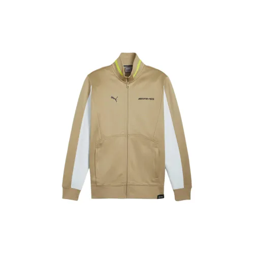 PUMA AMG Men's Motorsport Track Jacket Jackets Coats Men's Khaki