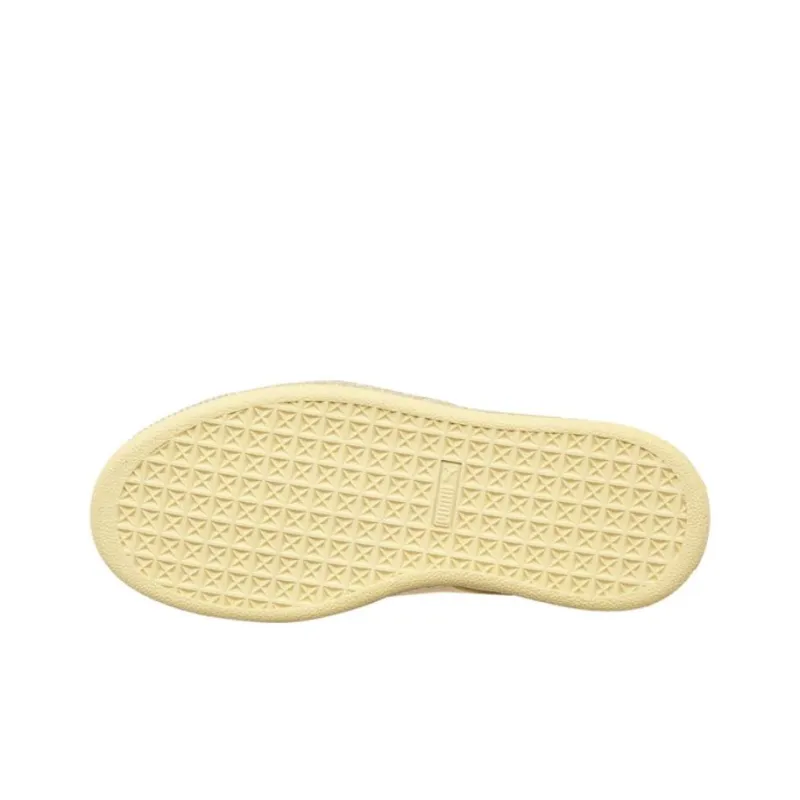 PUMA Suede Classic Cushioning Low Top Skateboard Shoes Unisex Yellow-4