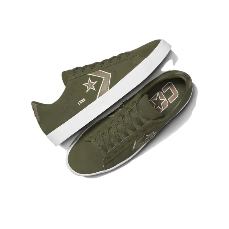 Converse Cons PL Vulc Pro Abrasion Resistant Breathable Low Top Skateboard Shoes Unisex Green-3