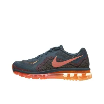 Nike Air Max 2014 Dark Magnet Grey Bright Mango Peach Cream Women's