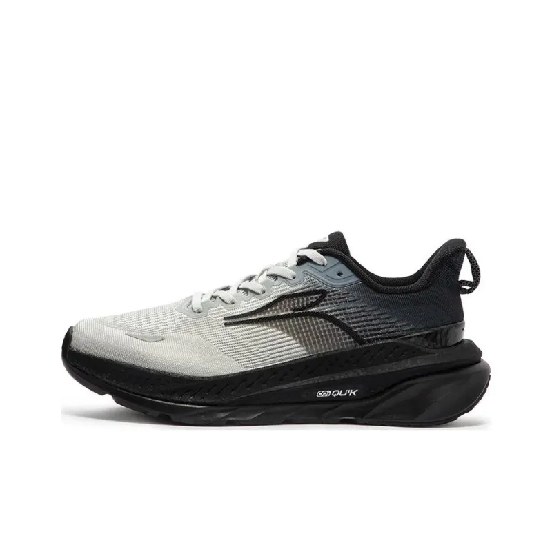 361° Red Flame 3 Anti Slip Wear Resistant Low Top Running Shoes Men's Gray Black-0