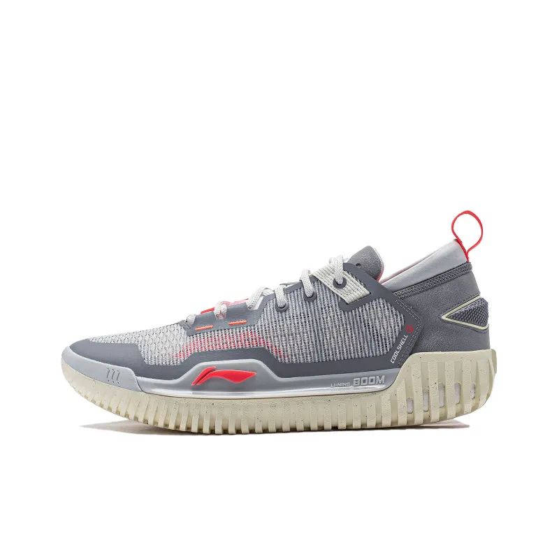 LiNing Anti 5 Low Top LINING BOOM Technology ;COOL SHELL Basketball Shoes Men's Gray-0