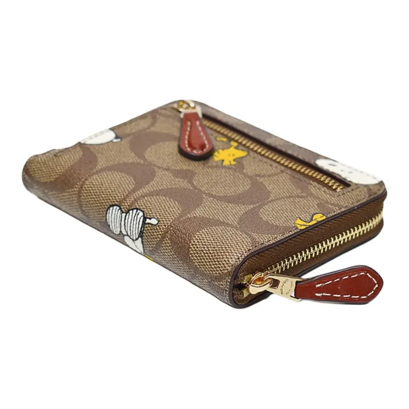 Coach monogram-print leather backpack Nude