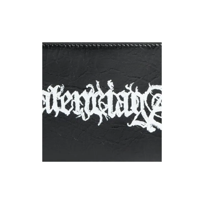 Balenciaga Lambskin Wallet Large Size Men's Black & White-6