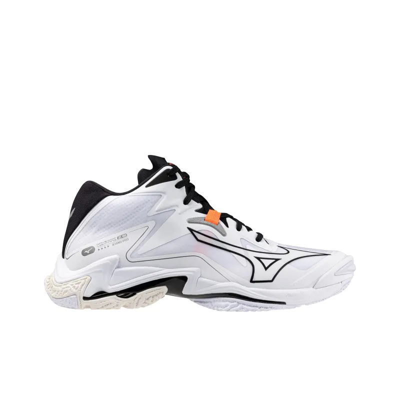 Mizuno Wave Lightning Z8 Mid 'White Black'-1